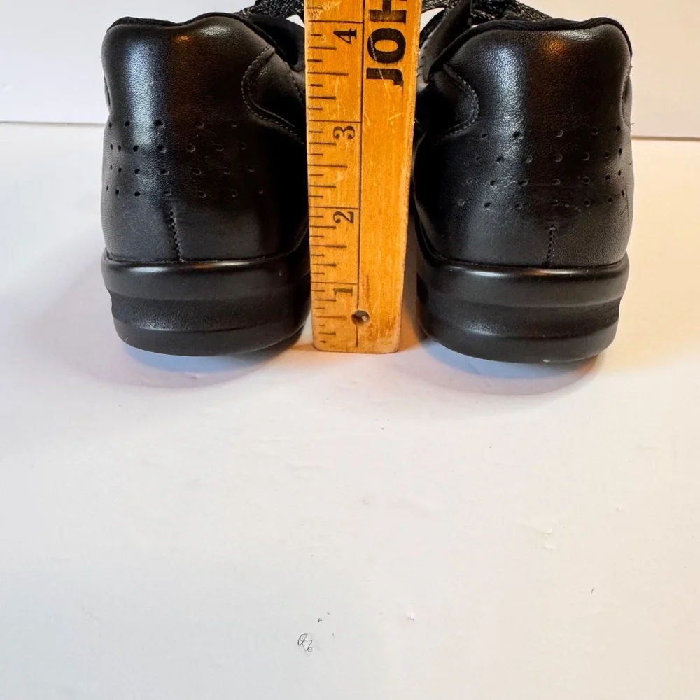 SAS Walk Easy Shoes Women’s 7N Lace Up Black Leather Comfort Walking USA‎ Made
